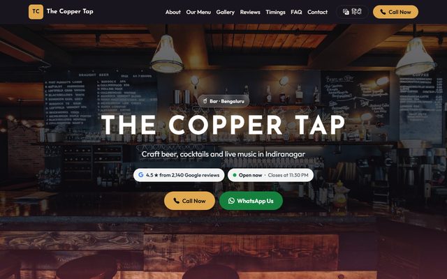 Bar design: The Copper Tap