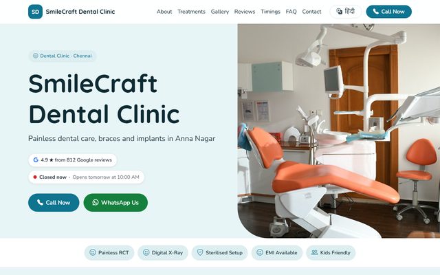 Dental Clinic design: SmileCraft Dental Clinic