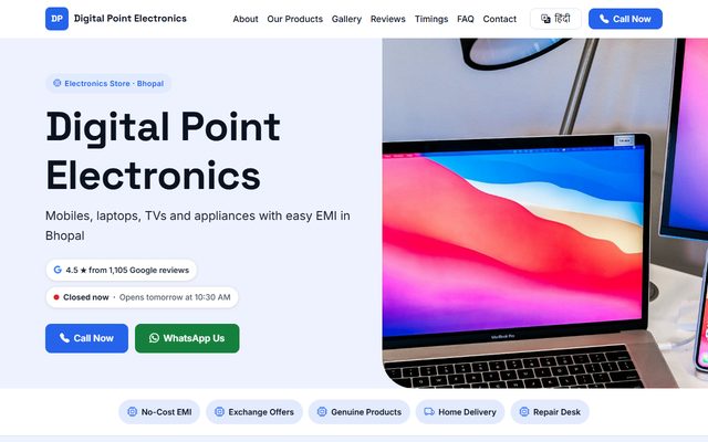 Electronics Store design: Digital Point Electronics
